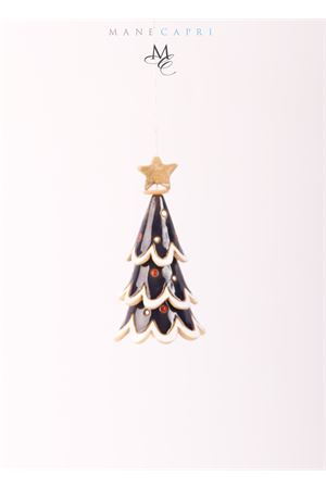 Campanella di Capri portafortuna a forma di abete natalizio blu da collezione Capri Bell | 20104962ALBERO NATALE STRETTO